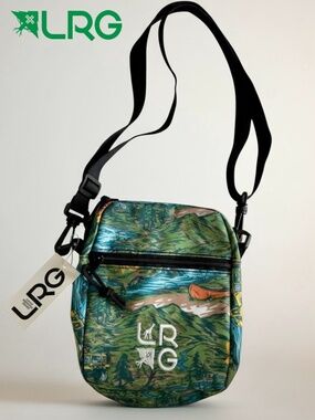 LRG Utility Crossbody Bag O/S Natural Mountain Wilderness Print Backcountry Camp